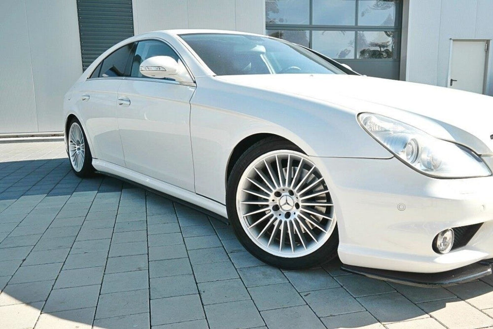 Maxton Parts - Seitenschweller Ansatz (Paar) passend für Mercedes CLS C219 55AMG schwarz matt