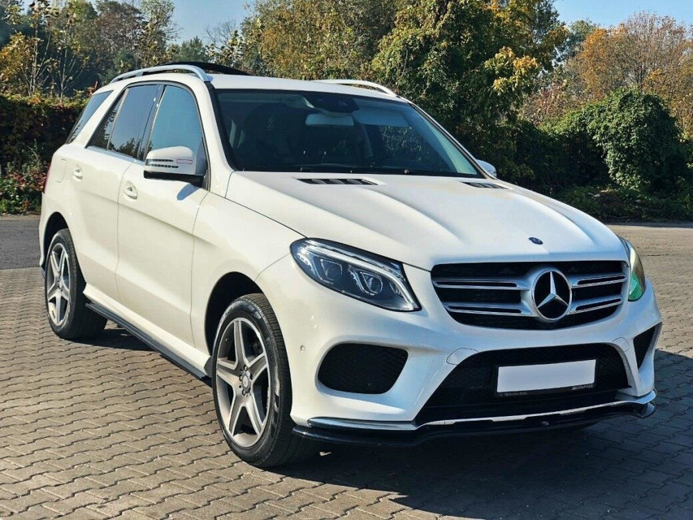 Maxton Parts - Seitenschweller Ansatz (Paar) passend für Mercedes GLE W166 AMG-Line schwarz Hochglanz