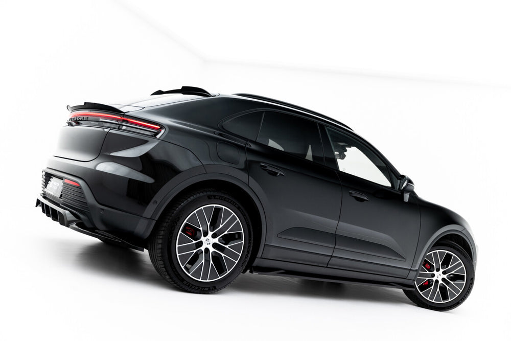 Maxton Parts - Seitenschweller Ansatz (Paar) passend für Porsche Macan EV Mk1 schwarz Hochglanz