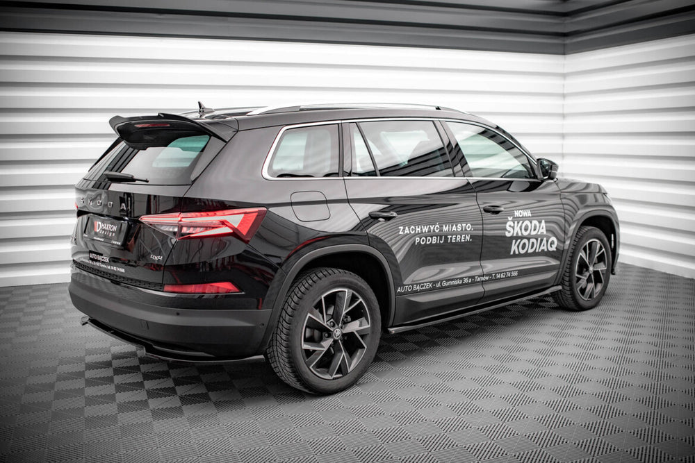 Maxton Parts - Seitenschweller Ansatz (Paar) passend für Skoda Kodiaq Mk1 FL schwarz Hochglanz