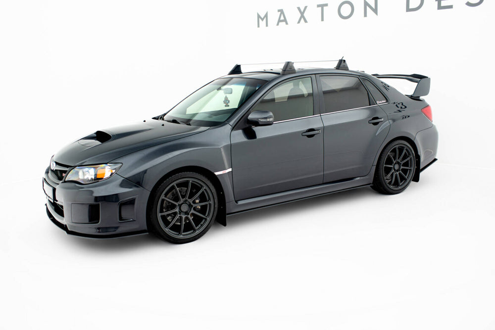 Maxton Parts - Seitenschweller Ansatz (Paar) passend für Subaru Impreza WRX STI Mk3 FL schwarz matt