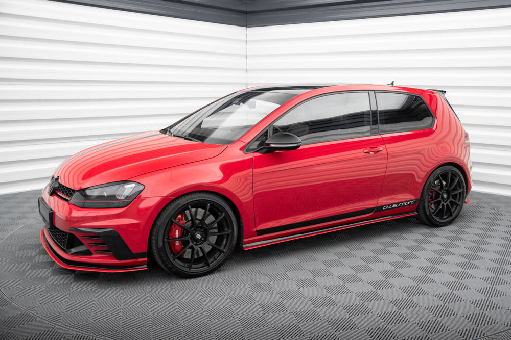 Maxton Parts - Seitenschweller Ansatz (Paar) passend für VW Golf GTI Clubsport Mk7