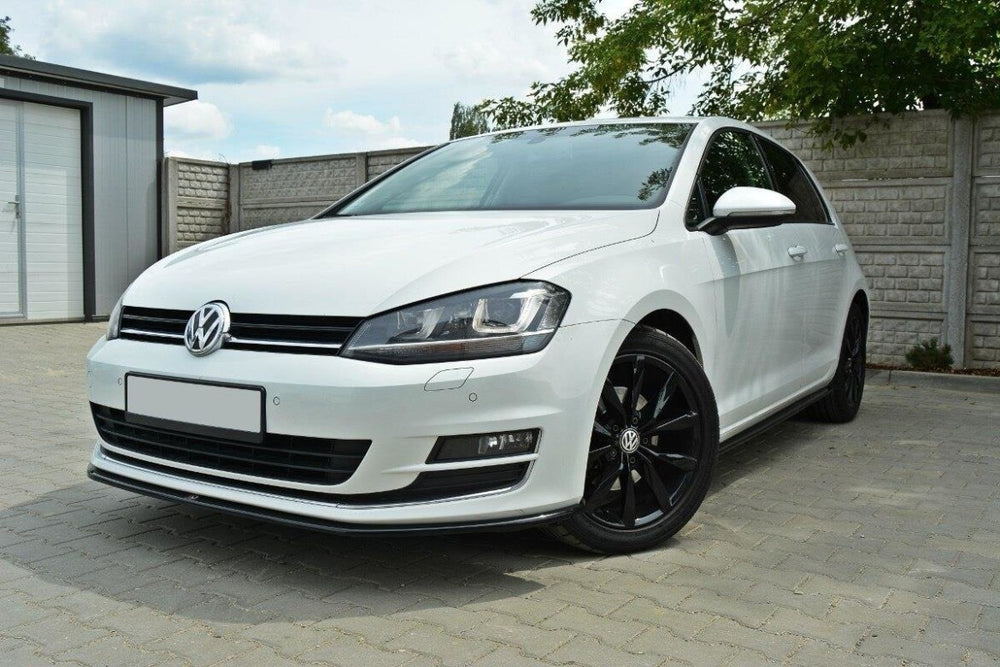 Maxton Parts - Seitenschweller Ansatz (Paar) passend für VW Golf Mk7 Standard schwarz Hochglanz