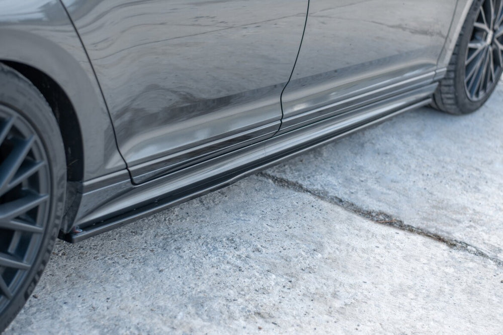Maxton Parts - Seitenschweller Ansatz (Paar) passend für VW Passat R-Line B8 schwarz Hochglanz