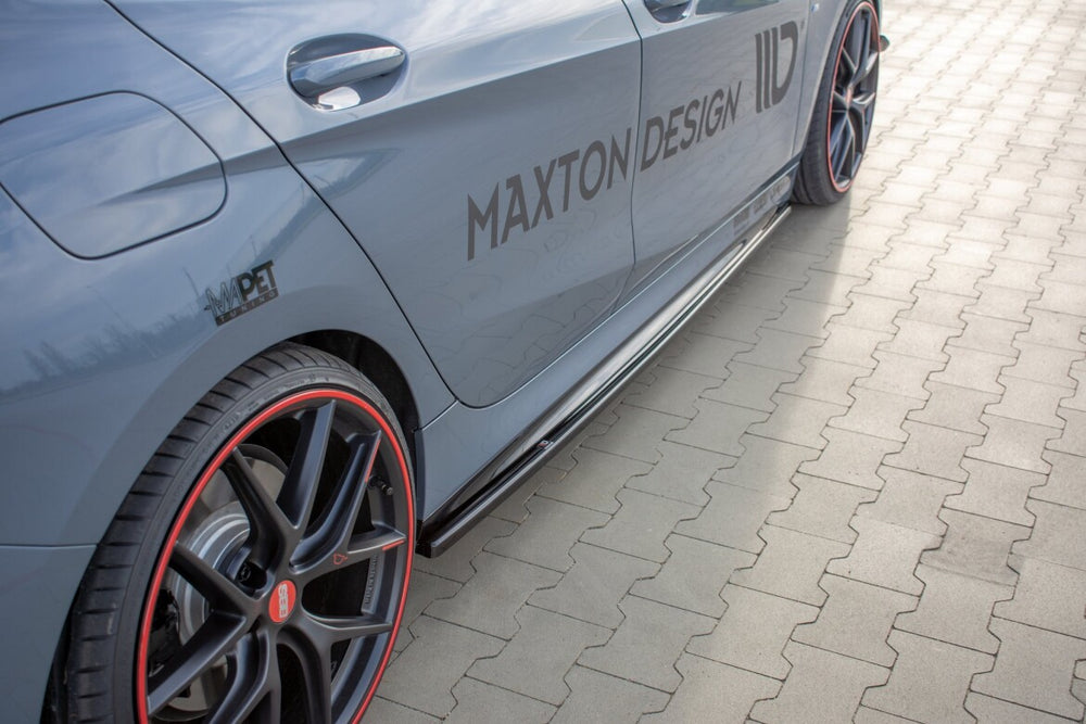 Maxton Parts - Seitenschweller Ansatz (Paar) V.1 passend für BMW 1er F40 M-Paket/ M135i Carbon Look