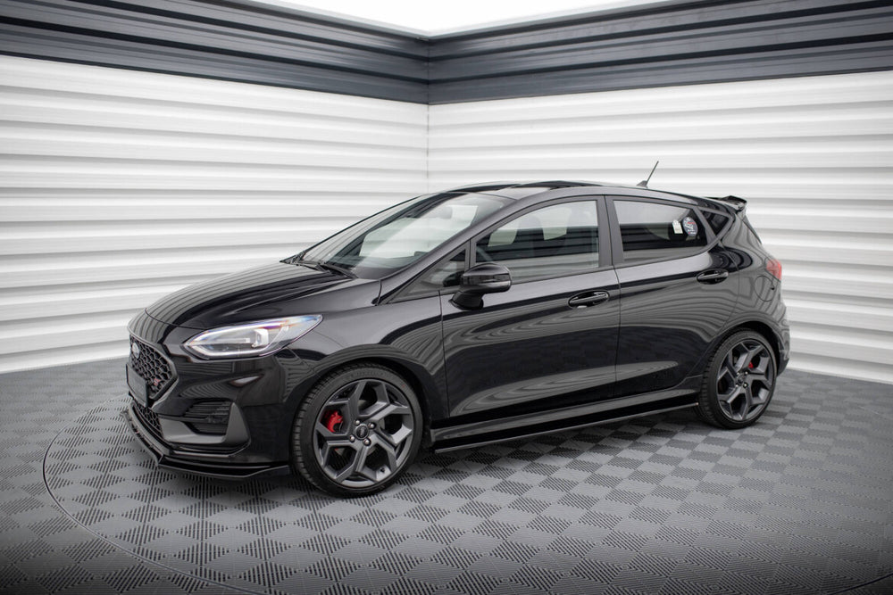 Maxton Parts - Seitenschweller Ansatz (Paar) V.1 passend für Ford Fiesta ST / ST-Line Mk8 schwarz Hochglanz
