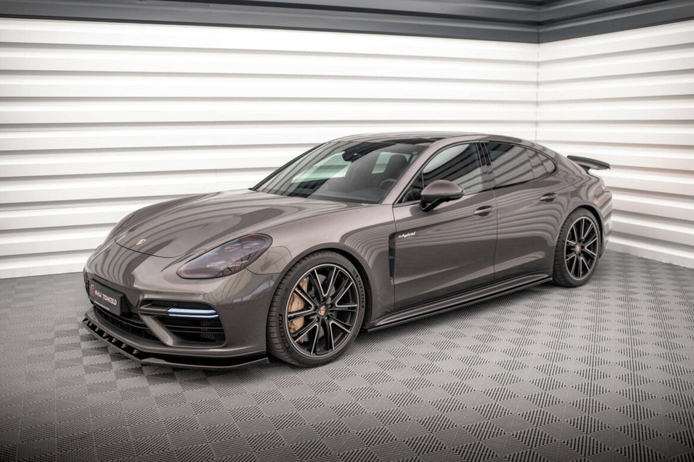 Maxton Parts - Seitenschweller Ansatz (Paar) V.1 passend für Porsche Panamera Turbo S E-Hybrid / Panamera E-Hybrid / Panamera 4S 971 schwarz Hochglanz