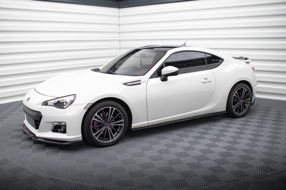 Maxton Parts - Seitenschweller Ansatz (Paar) V.1 passend für Subaru BRZ Mk1 / Mk1 FL / Toyota GT86 FL schwarz Hochglanz