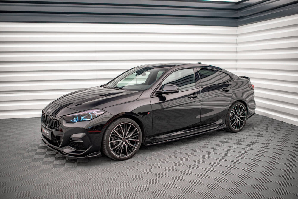 Maxton Parts - Seitenschweller Ansatz (Paar) V.2 passend für BMW 2 Gran Coupe M-Paket / M235i F44 schwarz Hochglanz