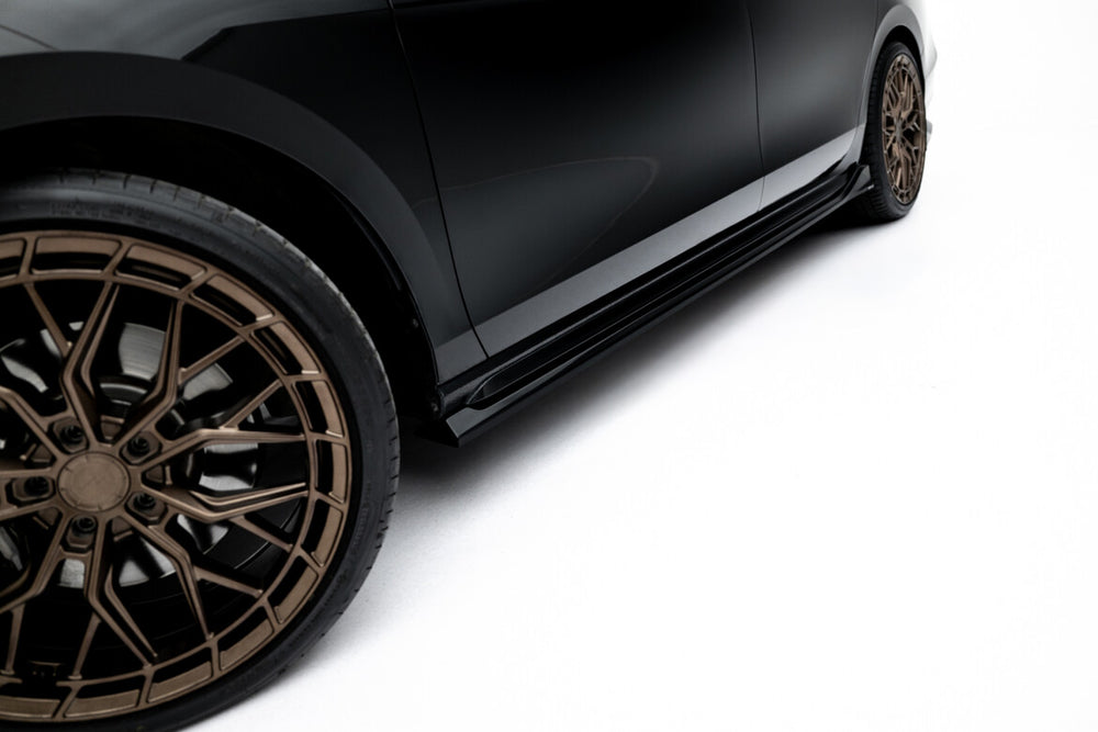 Maxton Parts - Seitenschweller Ansatz (Paar) V.2 passend für Skoda Superb Sportline Mk4 schwarz Hochglanz