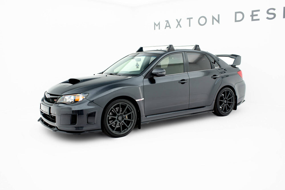 Maxton Parts - Seitenschweller Ansatz (Paar) V.2 passend für Subaru Impreza WRX STI Mk3 FL schwarz Hochglanz