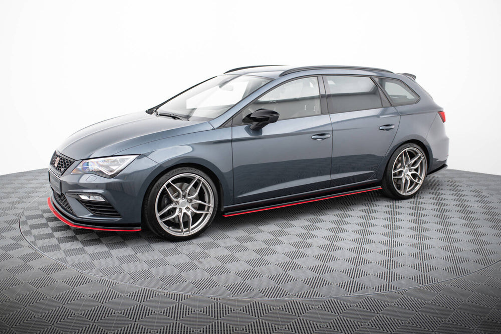 Maxton Parts - Seitenschweller Ansatz (Paar) V.3 passend für Seat Leon Mk3 CUPRA/ FR FL