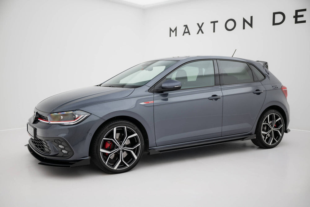 Maxton Parts - Seitenschweller Flaps passend für VW Polo GTI Mk6 FL schwarz Hochglanz