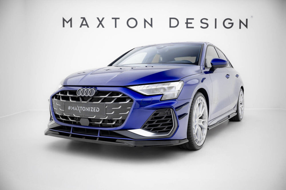 Maxton Parts - Stoßstangen Flaps Wings vorne Canards passend für Audi A3 S-Line Limousine / S3 Limousine 8Y FL