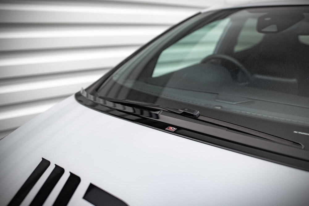 Maxton Parts - Verlängerung Motorhaube passend für Ford Fiesta Standard/ ST-Line/ ST schwarz Hochglanz