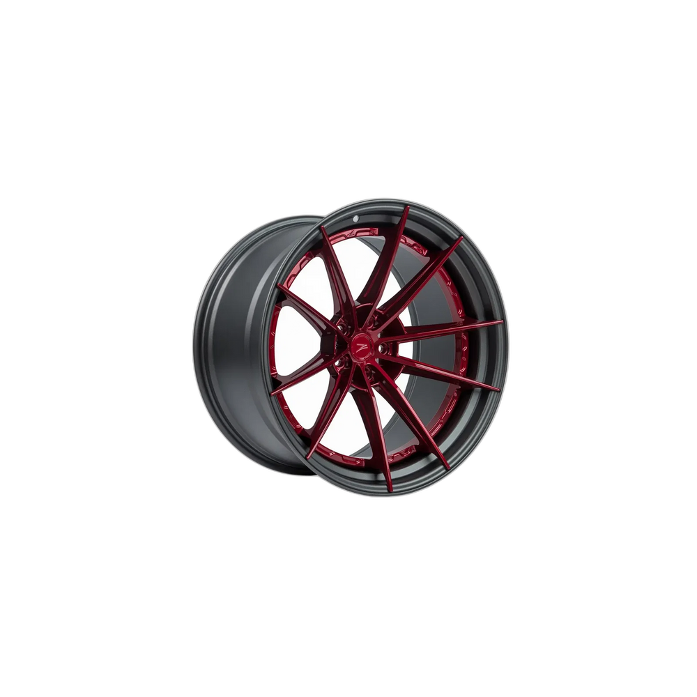 Z-Performance ZP.MODULAR 1 | SUPER DEEP CONCAVE 11.5x21 ET17 - Blood Red Center - Matte Gun Lip
