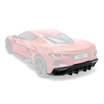CHEVROLET CORVETTE C8 PREPREG REAR DIFFUSER