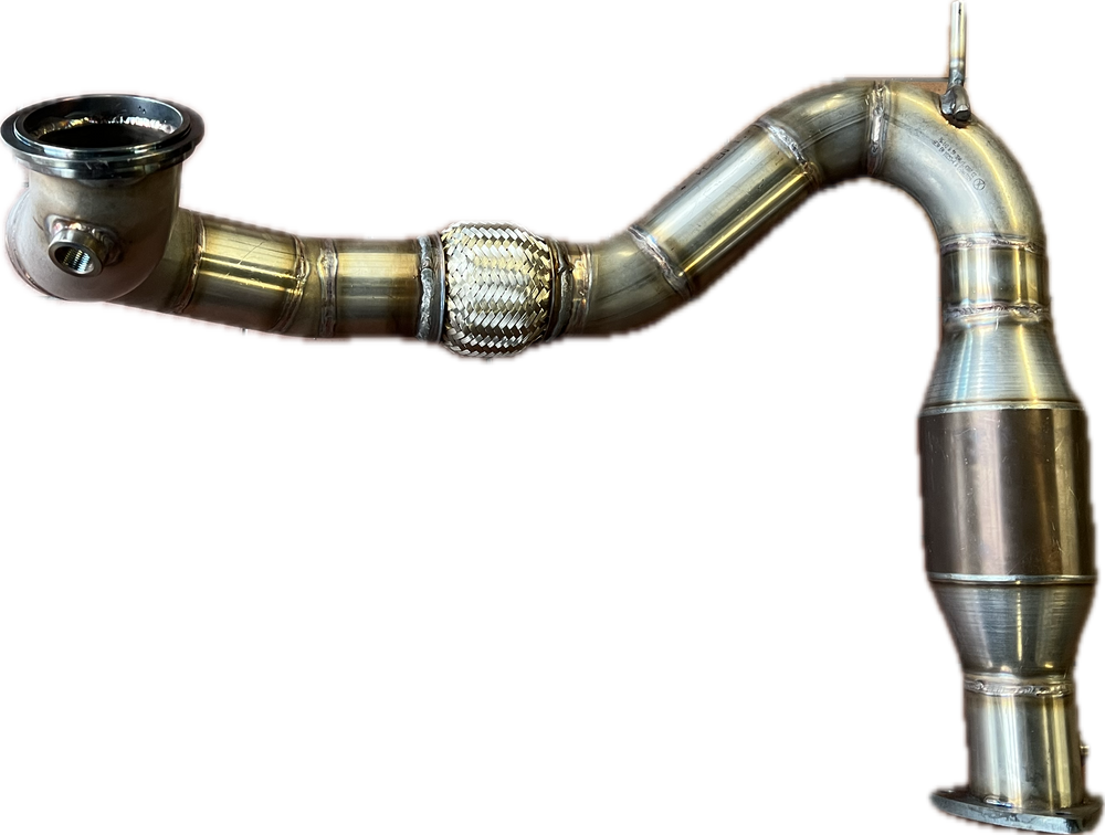 Downpipe 76mm 3" in Edelstahl Opel Speedster Z20LET ab Turbolader inkl. VKER 200 cpi Kat (01.200.069T)
