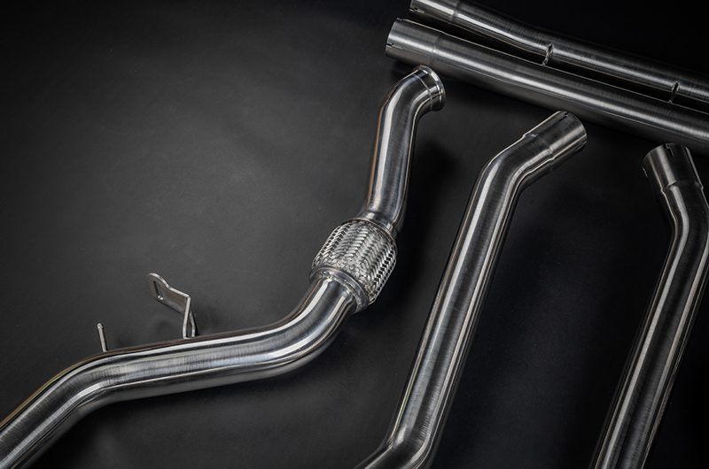 Mercedes SL63 AMG R232 - Abgasanlage zur Verwendung der OEM-Aktuatoren und Verbindungsrohre, mit ECE-Genehmigung nur in Verbindung mit dem Capristo CAN-Modul