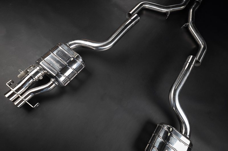 Mercedes S63 AMG E-Performance W223 - Abgasanlage Catbacksystem mit Elektroklappen und Capristo CAN-Modul ECE Genehmigung nur in Verbindung mit dem Capristo CAN-Modul