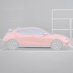 HYUNDAI VELOSTER N CARBON FIBER SIDE SKIRTS V1