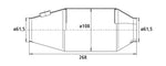 HJS PE - Universalkatalysator  100CPSI Ø 108mm (90950058)