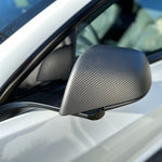 DRY CARBON Performance Aufsatz Spiegelkappen Mirror Cover für Tesla Model 3