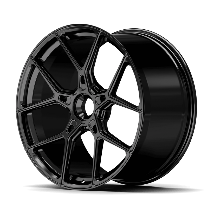 FORGED+ YP 4.1 CENTER LOCK 12X22, GLOSS BLACK, ET 65, CENTER LOCK X84,1