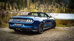 Cat-Back-Anlage L/R für Mustang VI S550 5.0l V8 - RACING Cat-Back Vorschalldämpfer Ersatzrohr / REMUS Sound Controller / Endrohr-Set, Ø 102 mm , schräg, Black Chrome (1-206715-1001-26)