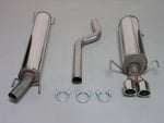 Edelstahl - Auspuffanlage Opel Astra H Twintop  2x80mm