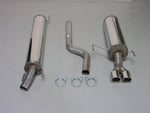 Edelstahl - Auspuffanlage Opel Astra H GTC,CC   2x80mm