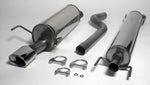 Edelstahl - Auspuffanlage Opel  Astra H Caravan Endrohrvariante 2x80mm