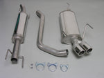Edelstahl - Auspuffanlage Opel Vectra B alle 4 Zyl. Modelle Endrohr 2x76mm