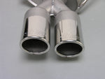 Edelstahl - Auspuffanlage Opel Vectra B alle 4 Zyl. Modelle Endrohr 2x76mm