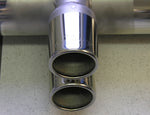 Edelstahl - Auspuffanlage Opel Speedster Z22SE , Z20LET Endrohr 2x80mm