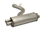Sportauspuff für Audi S3 Sedan/Limousine Quattro 8Y - Keiner / Racing Endschalldämpfer mittig / OPT GT Endrohr-Set (4-teilig), schwarz lackiert (1-040020-1001-76)