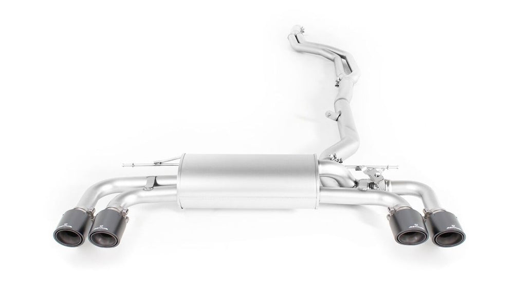 Axle-Back / Cat-Back Auspuff für BMW M550i xDrive - Keiner / OPT GT Endrohr-Set (4-teilig), schwarz lackiert (1-089017-1000-18)