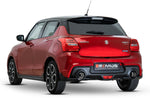 Sportauspuff für Suzuki Swift Sport - Cat-Back-Anlage, schwarze Endrohre