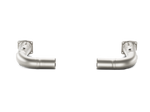 L-PO991T/2 Link-Pipe Set w/o Cat (Titanium) - Porsche 911 Turbo (991)