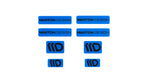Maxton Parts - 3D Aufkleber / Gel Sticker 8er Set Blau und Schwarz