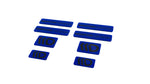 Maxton Parts - 3D Aufkleber / Gel Sticker 8er Set Dunkelblau und Schwarz