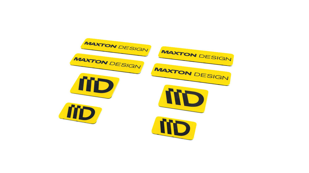 Maxton Parts - 3D Aufkleber / Gel Sticker 8er Set Gelb und Schwarz