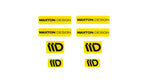 Maxton Parts - 3D Aufkleber / Gel Sticker 8er Set Gelb und Schwarz