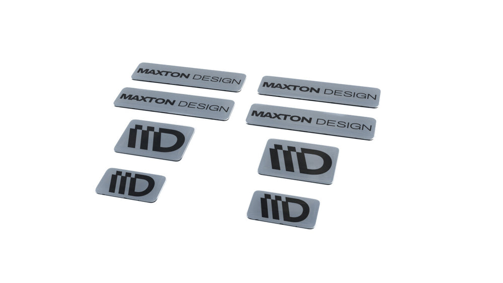 Maxton Parts - 3D Aufkleber / Gel Sticker 8er Set Grau und Schwarz
