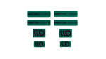 Maxton Parts - 3D Aufkleber / Gel Sticker 8er Set Grün und Schwarz