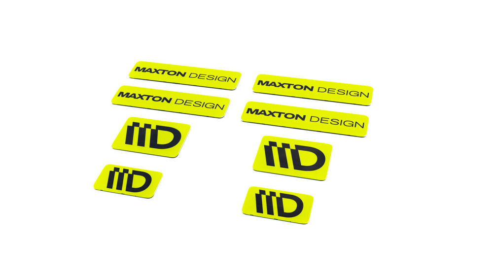 Maxton Parts - 3D Aufkleber / Gel Sticker 8er Set Limette und Schwarz
