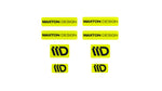 Maxton Parts - 3D Aufkleber / Gel Sticker 8er Set Limette und Schwarz