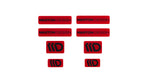 Maxton Parts - 3D Aufkleber / Gel Sticker 8er Set Rot und Schwarz