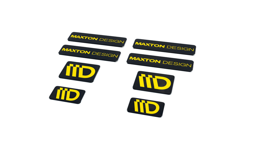 Maxton Parts - 3D Aufkleber / Gel Sticker 8er Set Schwarz und Gelb