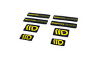Maxton Parts - 3D Aufkleber / Gel Sticker 8er Set Schwarz und Gelb